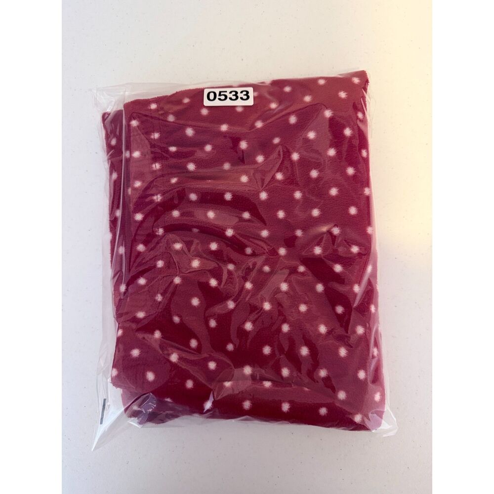 Croft & Barrow XXL Red Polka Dot Faux Fur Pajama Pants Soft Cozy Lounge‎ - Picture 7 of 7